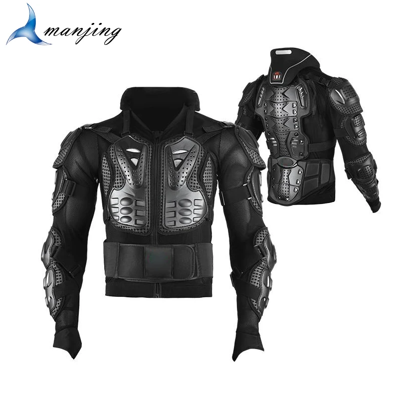 With Neck Brace Adults Motocross Armour Motorcycle protect jacket Knight outdoor sports armor Breathable Downhill Protector
