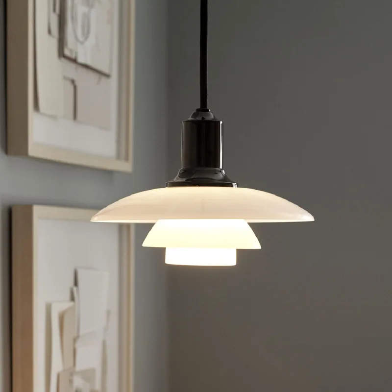 Creative Glass Chandeliers Simple Living Room Bedroom Home Decor Modern Hanging Lamp Nordic Flying Saucer Led Pendant Lights