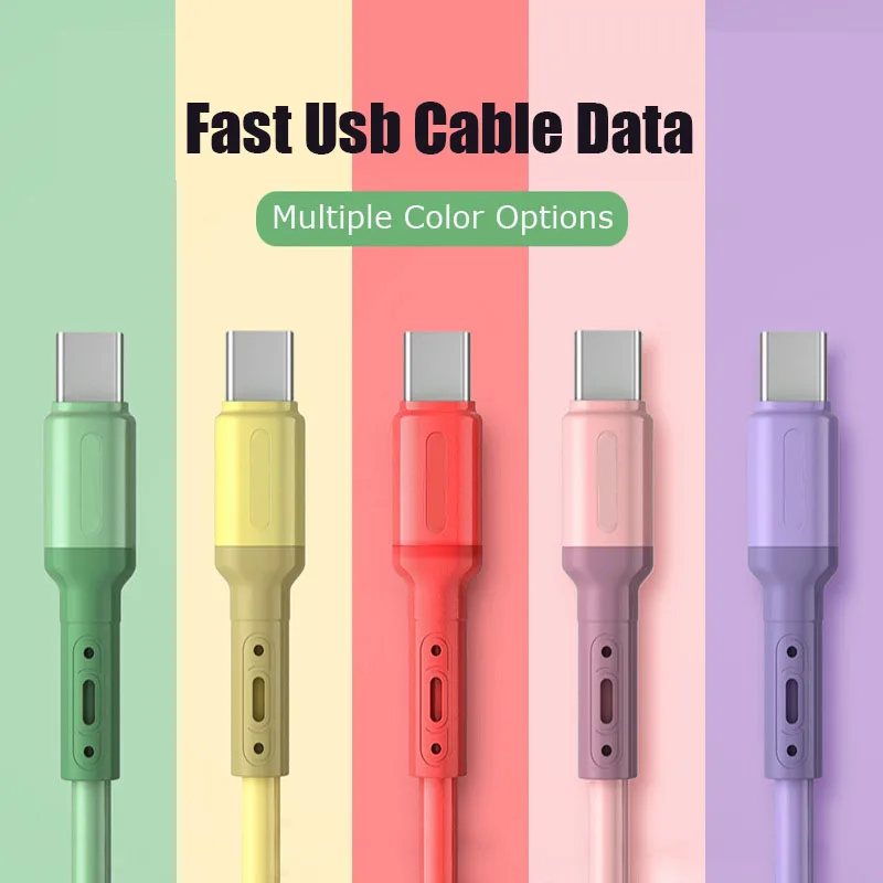 

USB Cable For iPhone 14 13 12 11 Pro Max XR XS 8 7 6s 5s Fast Data Charging Charger USB Wire Cord Liquid Silicone Cable 1/1.5/2M