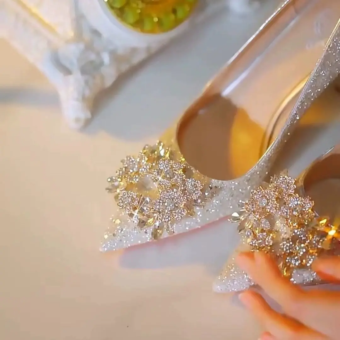 2022 New High Heels Dress Shoes for Women Fashion Thick Heel Square Toe Work Shoes - 9