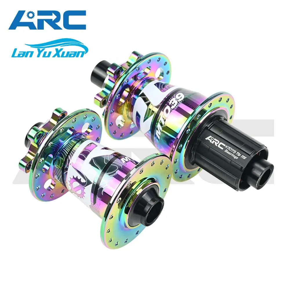 ARC Manufacture Front 2 Rear 4 Bearings Bicycle Accessories Rainbow MT - 039F/R 8- 11S 6 Pawls 3 Teeth Bike Parts E-bike Hub