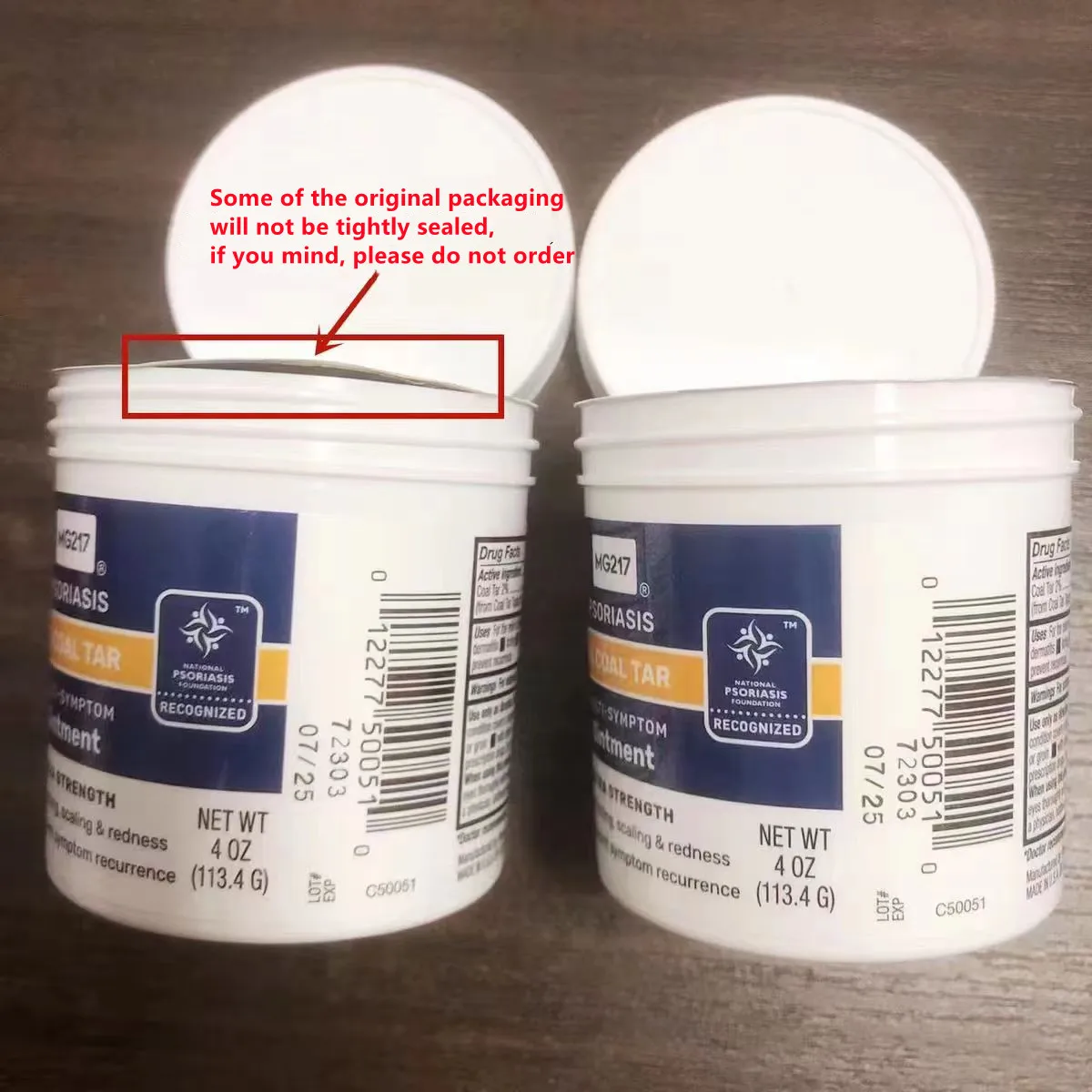 MG217 Original Psoriasis Silver Crumbs Containing Coal Tar 113.4g Multi-Symptom Ointment Intensive Strength Cream