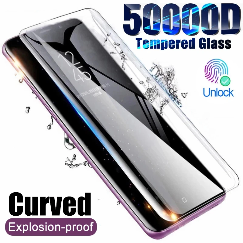 50000d Uv Tempered Glass For Samsung Galaxy S21 S22 Plus Ultra Fe Screen Protector Note 20 10 9