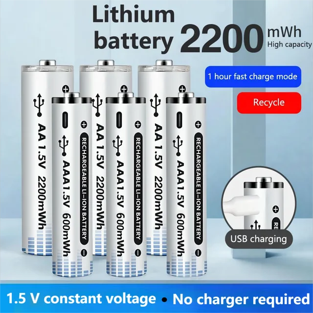 Battery Module Aaa AA AAA 충전식 리튬 배터리: 혁신적 에너지 솔루션