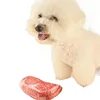 Simulation Squeaky Steak Dog Chew Toy Bite-Resistant Soft Carrot Animal Shaped Puppy Training Chewable Pet Supplies 4