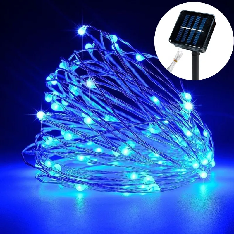 Enchanting LED Solar Fairy String Lights - Outdoor & Indoor Decorative Wire Garland