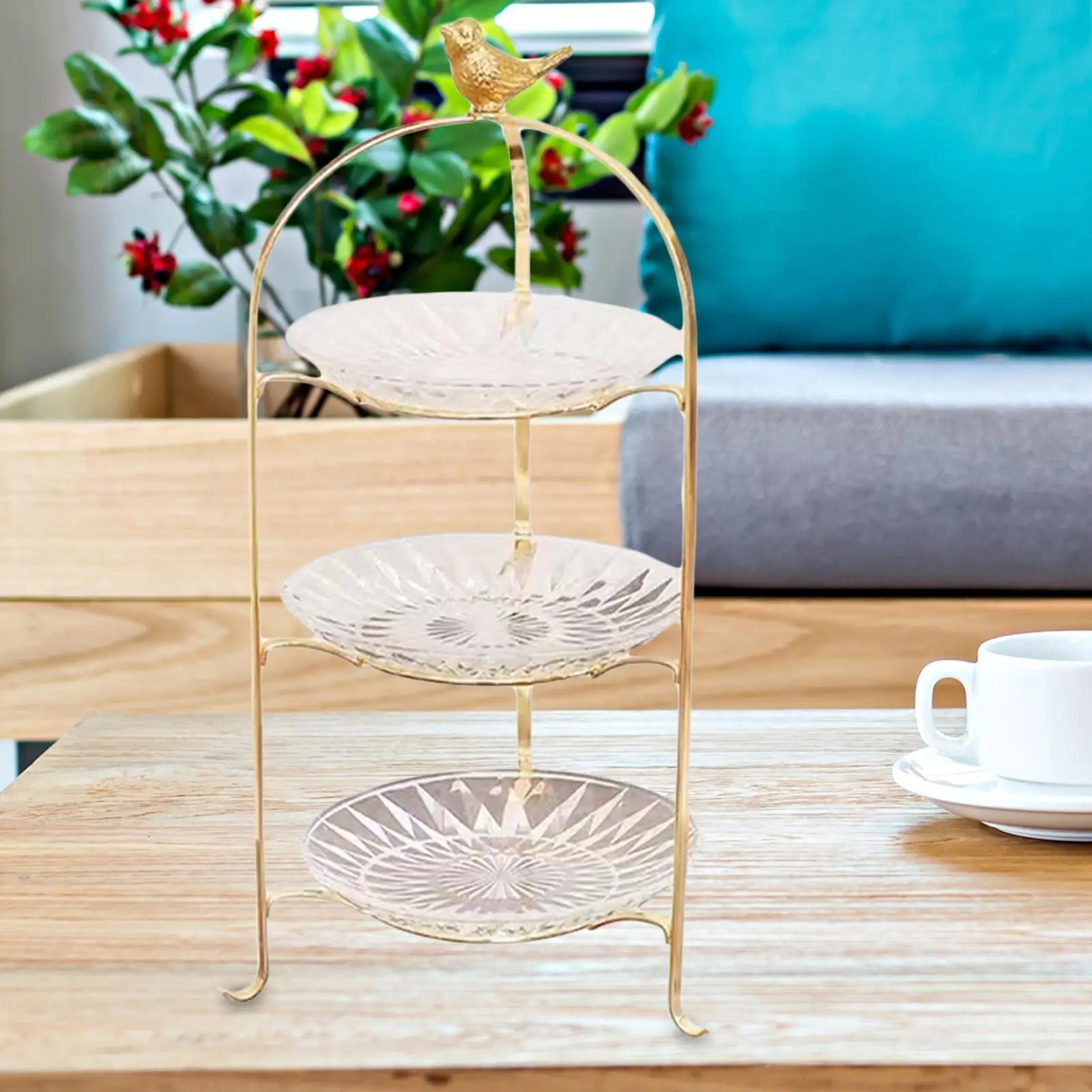Luxury Cake Stand 3 Tier Serving Tray Dessert Tray Appetizer