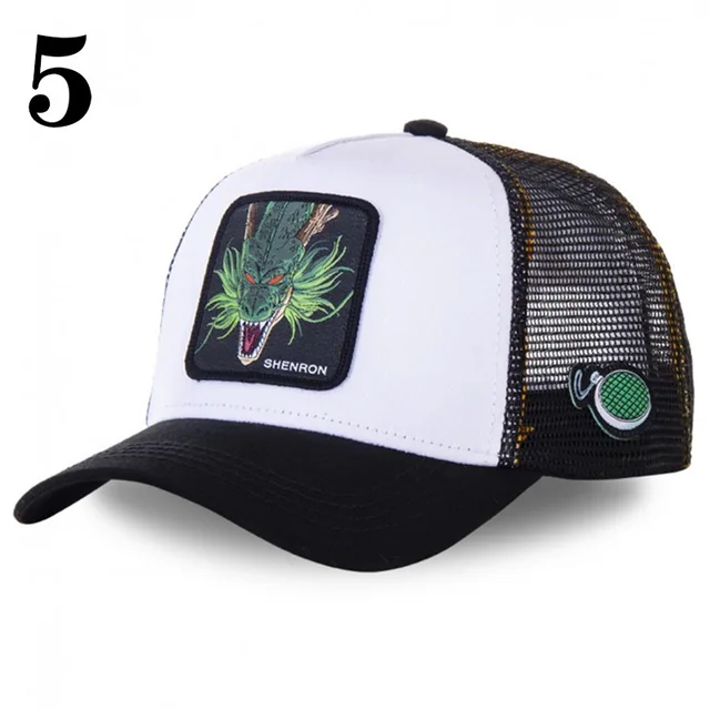 New Fashion Dragon Ball Cartoon Baseball Cap Anime Snap Cotton Baseball Cap Men's Women's Hip Hop Mesh Trucker Cap 6