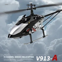Remote Control Rc Aircraft 2.4g V913-A  Aileronless Helicopter Brushless 4-Channel Single Paddle Model Outdoor Kid Adult Gifts 1
