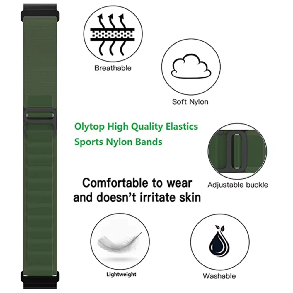 Alpine Loop Nylon Wristband - 20mm/22mm Strap