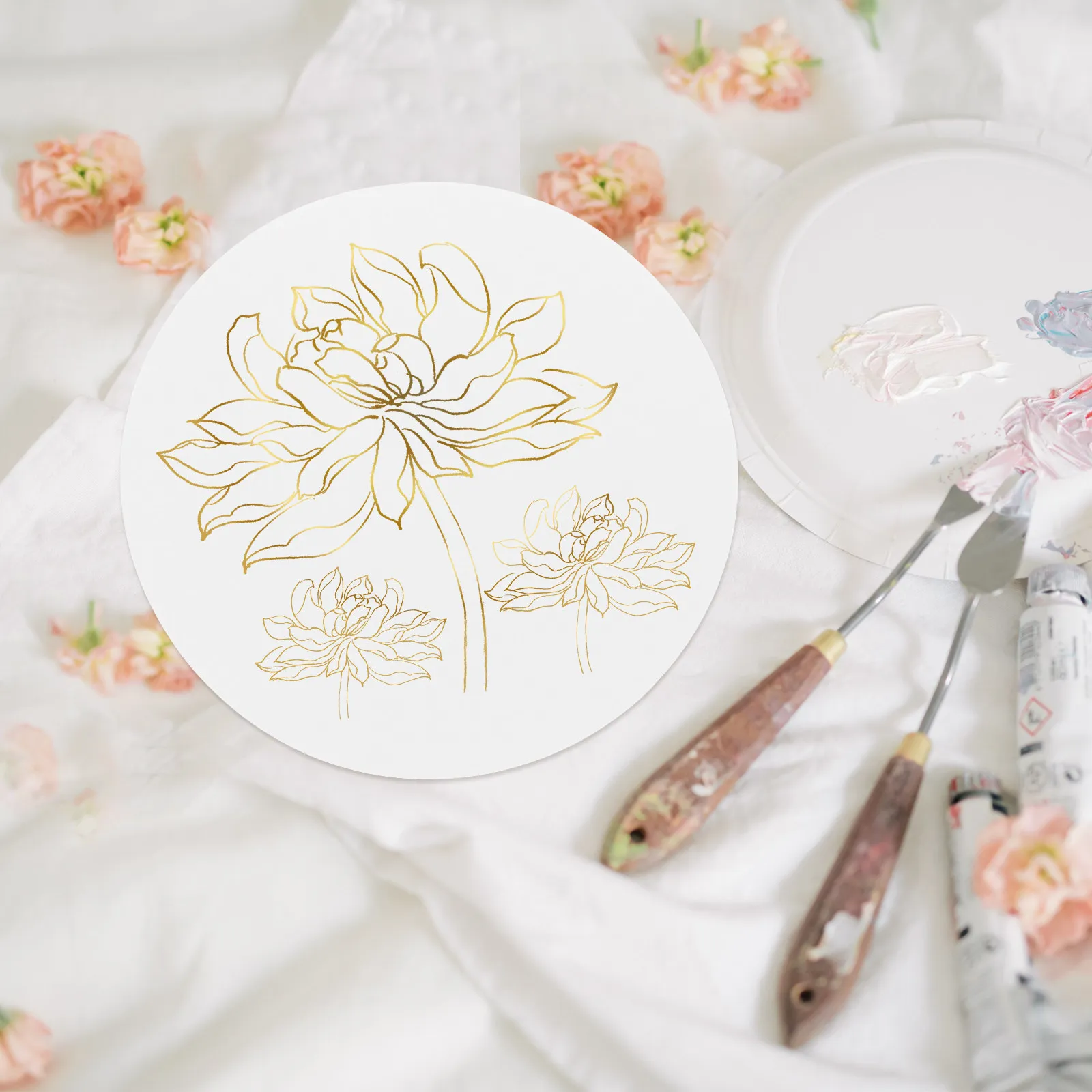 20Pcs 컬러 드로잉 카드보드 라운드 낙서 종이 DIY 하드보드 아트 페인팅 공예 장식 어린이 창의적인 사용