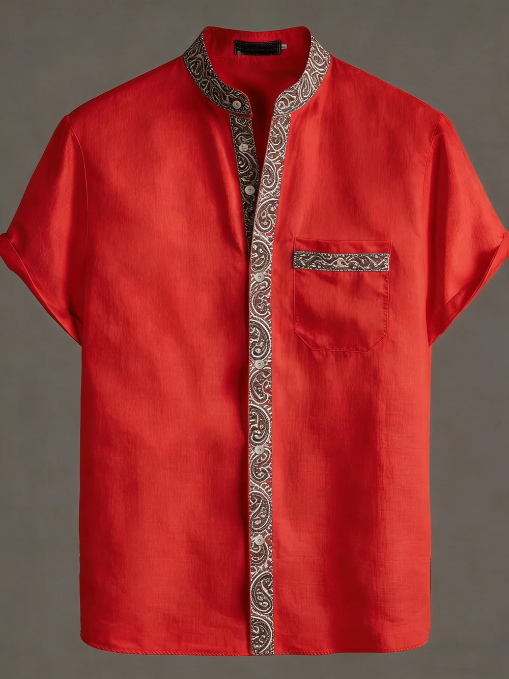 الرجال الرجعية العرقية الطبيعية متعدد الألوان ثلاثية الأبعاد الكتان المطبوع قميص غير رسمي هاواي النشاط في الهواء الطلق ملابس قصيرة الأكمام رجالي بالنسبة لك