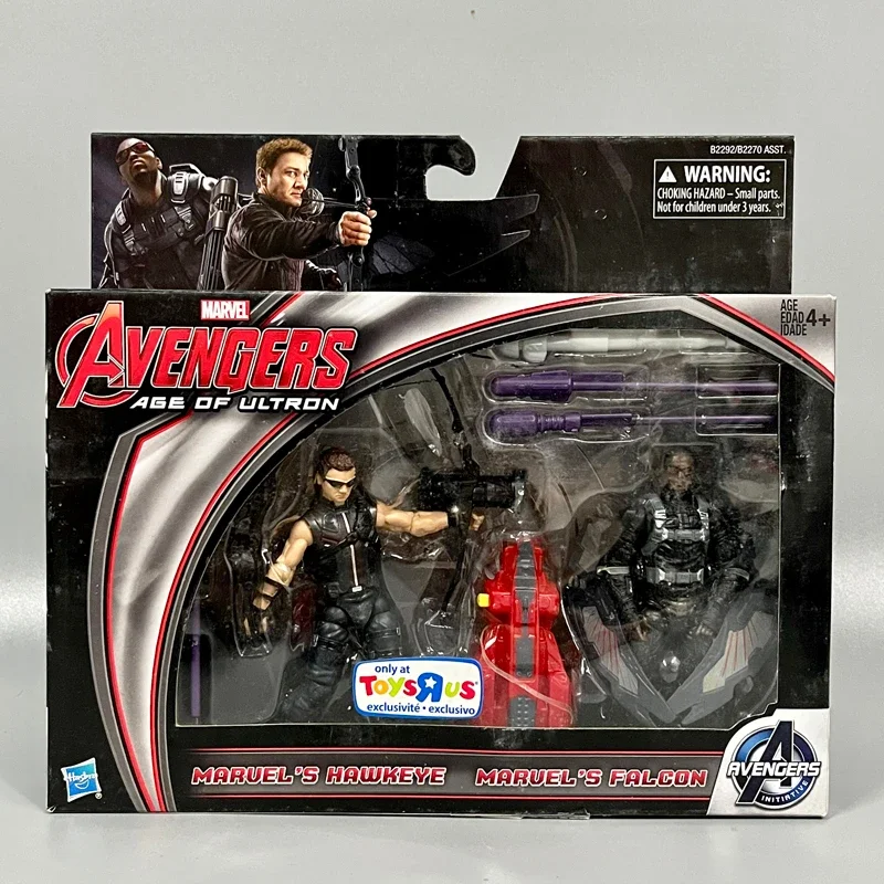 

Hasbro Anime Marvel The Avengers Movable Joint Action Figure Hawkeye Falcon Doll Model Toys Collection Ornaments Kids Gifts