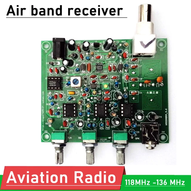 Nueva radio de banda aérea de 118MHz-136MHz, receptor de banda de aviación  - AliExpress