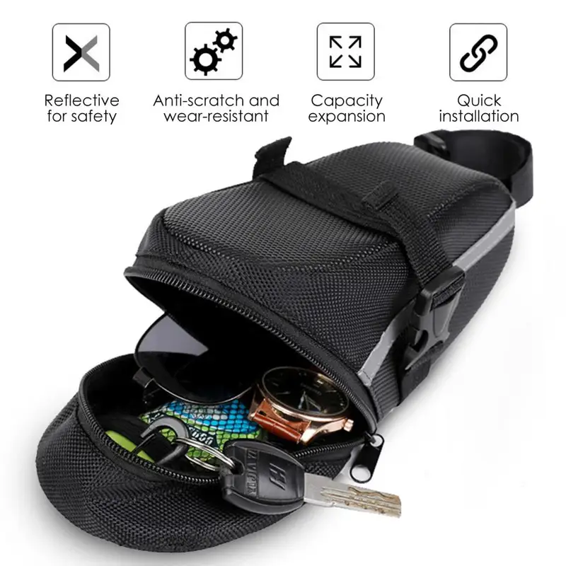 DOMEN Bicycle WaterProof Saddle Bag Bicycle Reflective