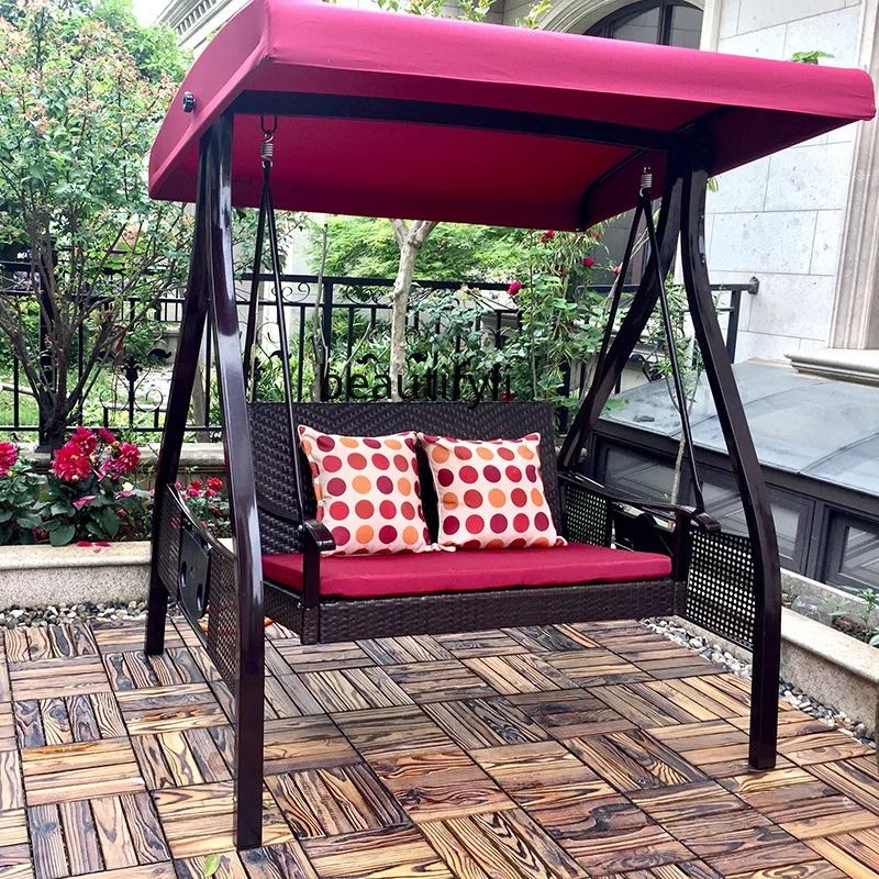 

CXH Outdoor Balcony Rocking Chair Courtyard Glider Rocking Garden Leisure Chair High-End