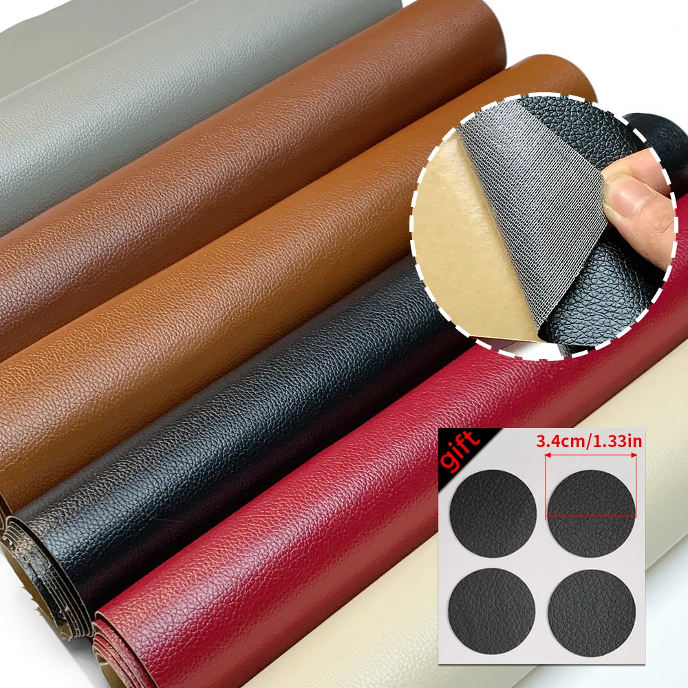 PU-Leder-Reparatur-Aufkleber, selbstklebend, für Möbel, wasserdicht, für Haus und Garten, selbstklebender Lederflicken, DIY-Raumdekorationen, Vinylfolie – Detail 2