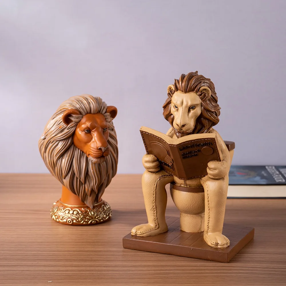 "Imperial Lion" Sculpiture - clHouse & Home