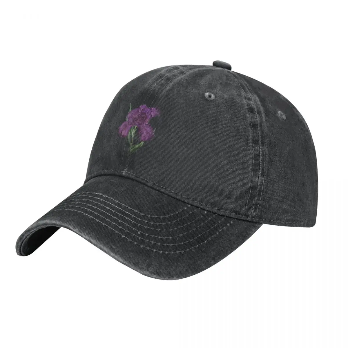 Purple Iris 1 Cowboy Hat New In The Hat Streetwear Men Caps Women's