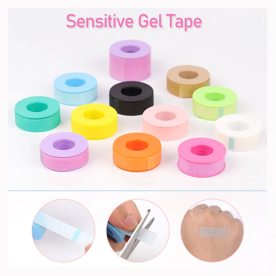 

Eyelash Grafting Silicone Gel Tape for Lash Extension Breathable Sensitive Resistant Non-Woven Under Eye Pad Patches Makeup Tool