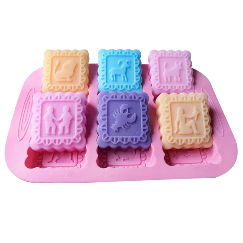 12 Constellations Shape Craft Art Silicone Soap Molds Craft Molds DIY Handmade Soap Molds Gifts-Making Supplies