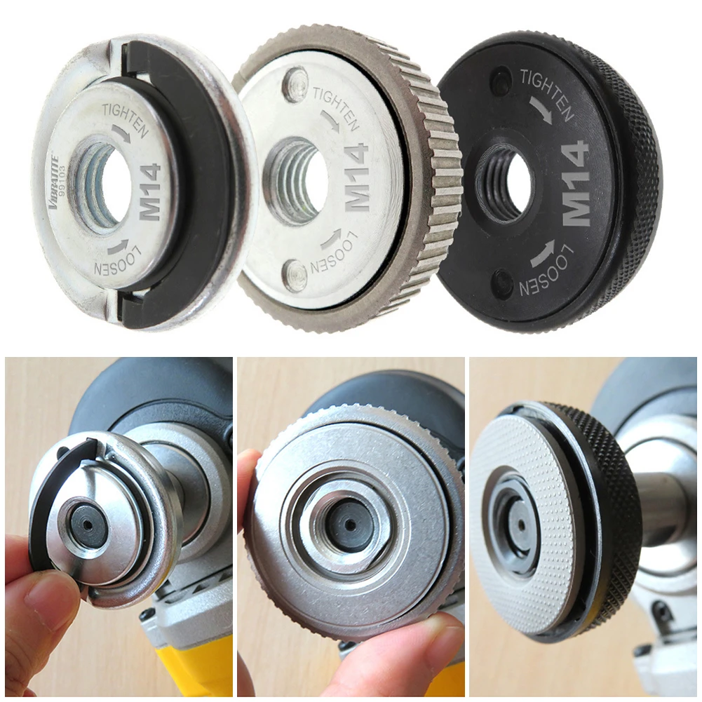 M14 Thread Angle Grinder Locking Plate Self Locking Chuck Tools Quick