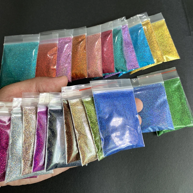 홀로그램 심포니 네일 글리터 UV 젤 바니시 네일 팁 안료 파우더, DIY 공예 아트 포토 프레임 글리터 장식, 100g
