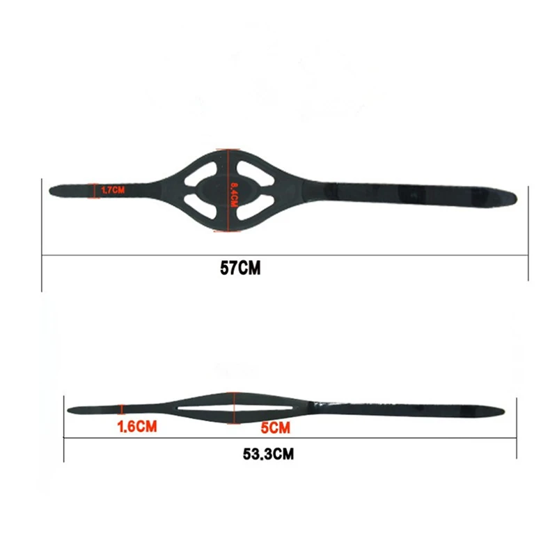 Silicone Diving Mirror Surface Lens Universal Strap High Elasticity Lens Strap 1Pcs