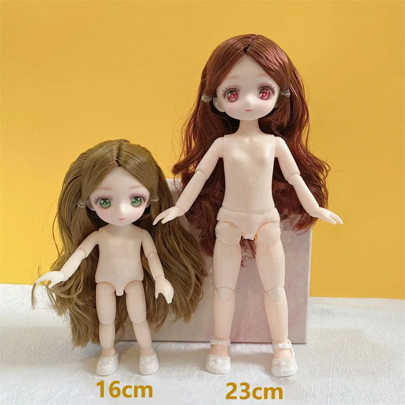 New 16cm 23cm Cute Anime Doll 1/8 Bjd Multi Joints Doll Dress Up Doll for Children 3