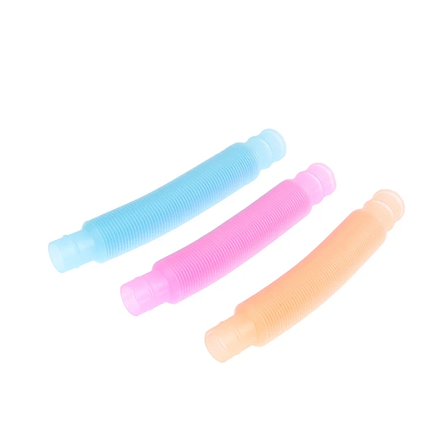 5Pcs Mini Pop Tubes Sensory Toy For Children Adult Fidget Stress Relieve Toys Kid Autism Anti Stress Plastic Bellows Squeeze Toy 4