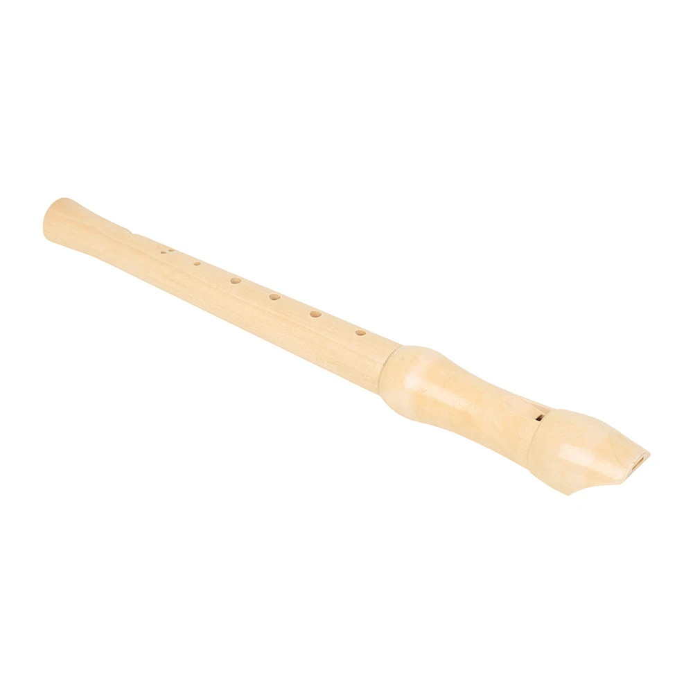 8 Hole Recorder Wood Color Wood Flute Suitable for Children & Adults to Learn Musical Instruments Flute