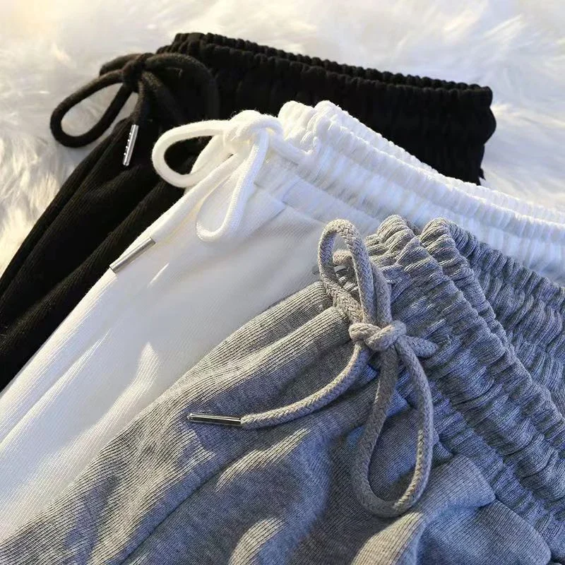 Striped Sports Shorts Women Korean Fashion Casual Mini Shorts Summer Simple Loose Wide Leg Shorts Ladies New 6