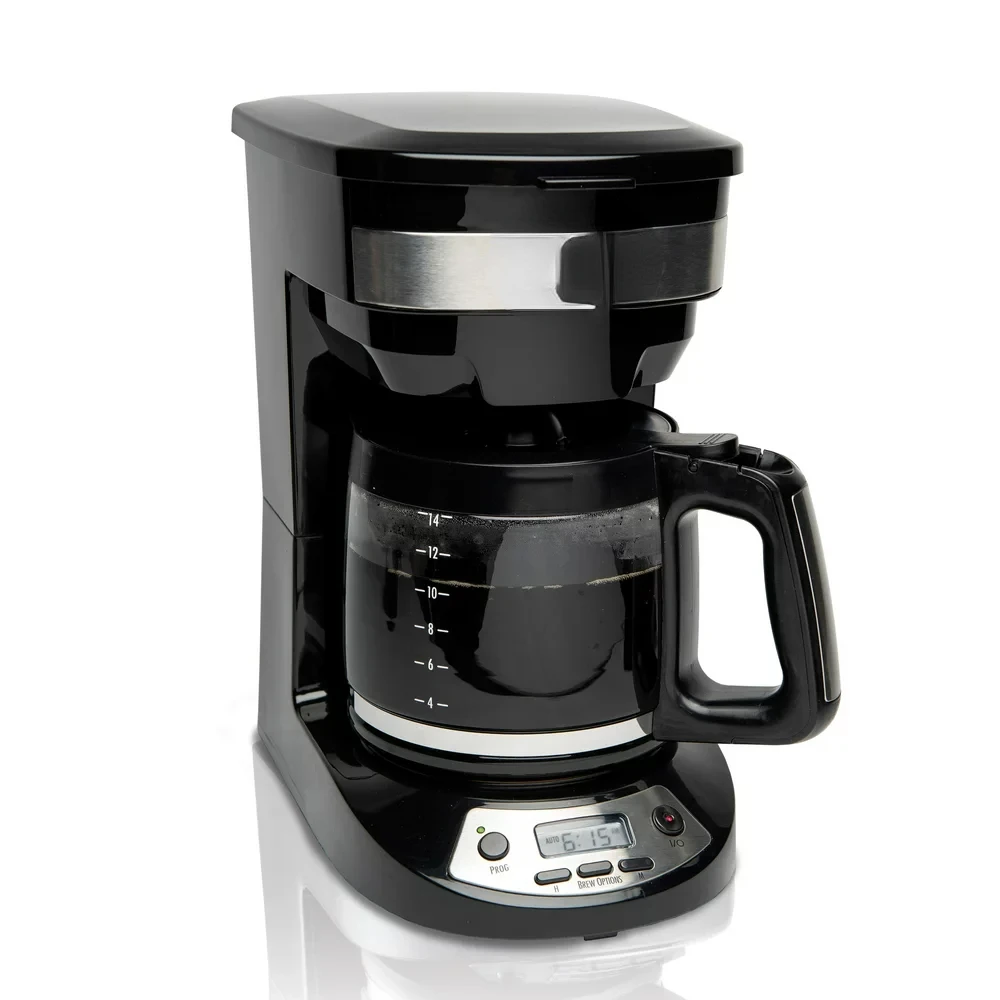 

14 Cup Programmable Coffee Maker, Black, 46295C Espresso coffee maker Milk steam frother Coffee maker Coffee accessories Slim gr