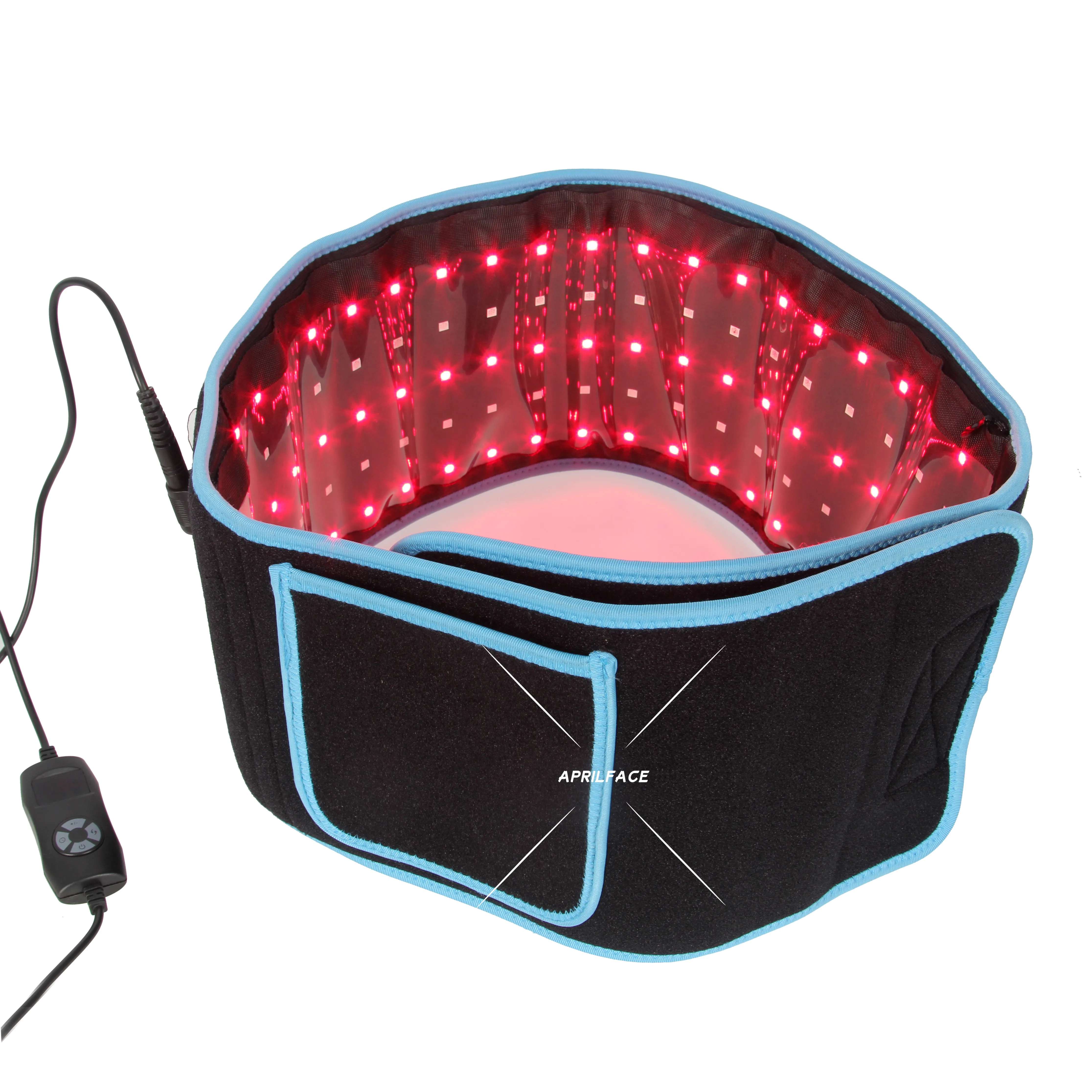 

2023 custom adjustable stomach wrap slimming body health care massage red light therapy heated infrared weight loss belt