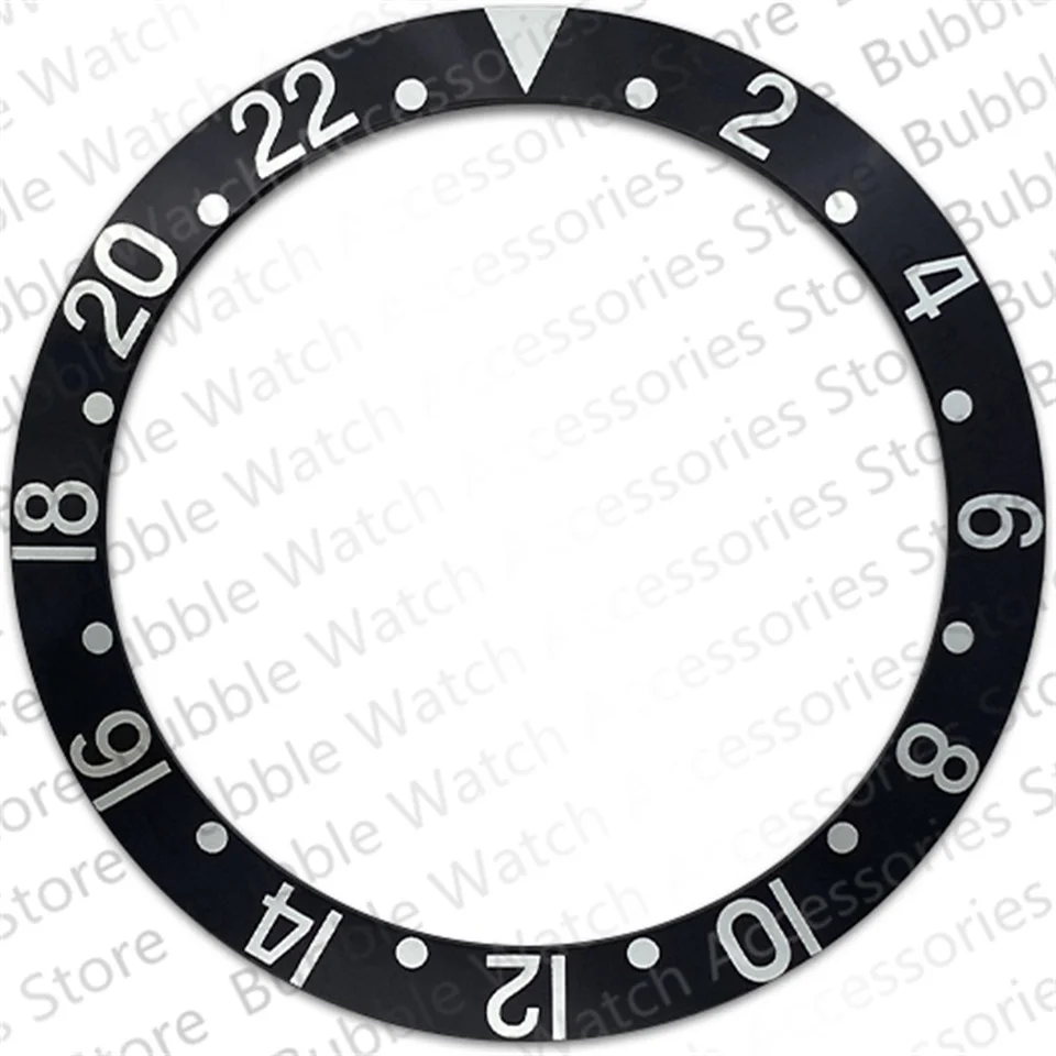 

37.6mm Black Blue Red Aluminum Bezel Insert Fit For RLX GMT Sub Replacement Red Blue Outer Ring Watch Parts