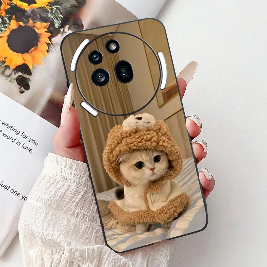 Cute Cat Lion Painted Shockproof Phone Case - Soft and Stylish Cover