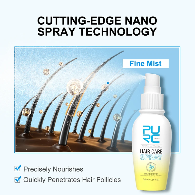 PURC Cooling العناية بالشعر رذاذ البيوتين رشاقته ت...