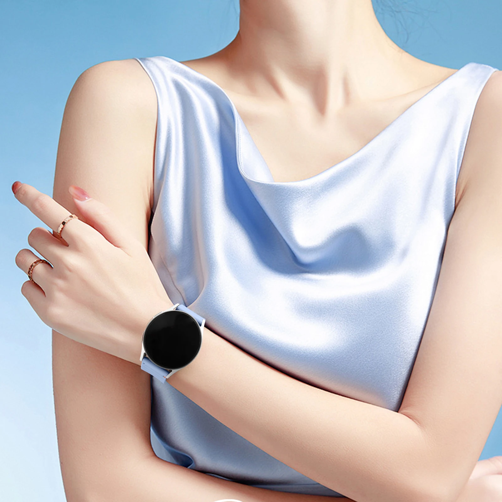 Universal 22mm Silicone Watch Strap - Premium Band