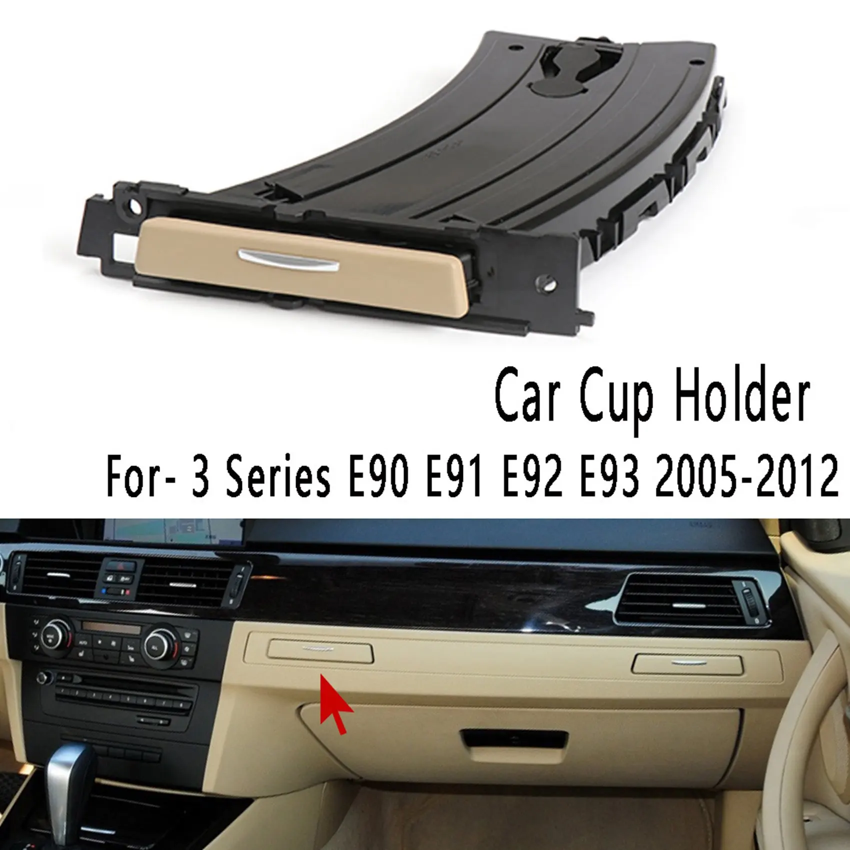 Car Cup Holder Drink Coffee Bottle Holder Can Mounts Holders 51459173463 forBMW 3 Series E90