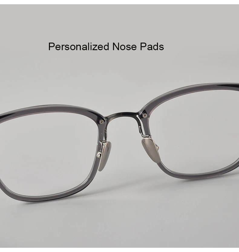 Persönlichkeit Design Titan Brille Rahmen Männer Frauen Vintage Platz Brillen Optische Blau Licht Brillenfassungen – Detail 7