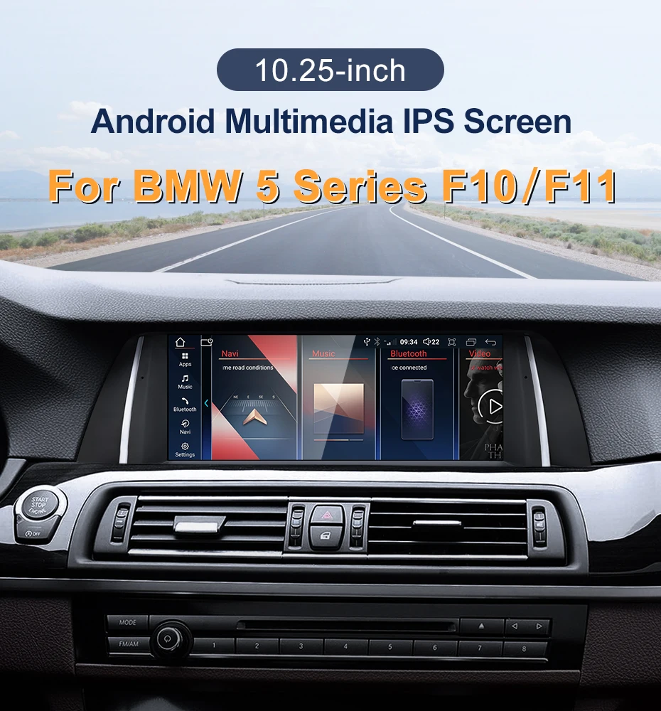 2024 New ID6 ID7 ID8 UI 10.25inc Android System Wireless Carplay AUTO For BMW 5S
