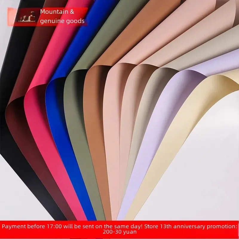 Flower-Shop-Floral-Art-Bouquet-Bag-Thickened-Waterproof-Simple-Paper ...