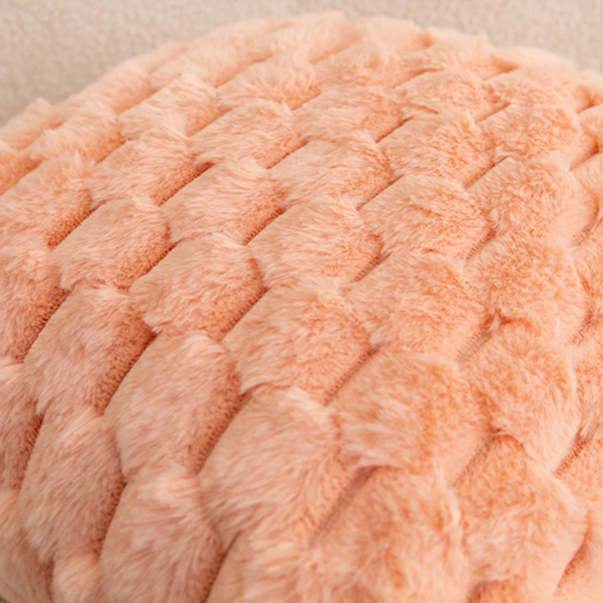 Pack of 2 artificial fur plush luxurious decorative throw pillow cover, for sofa, living room, and car interior（no pillowcore） ﻿ 5