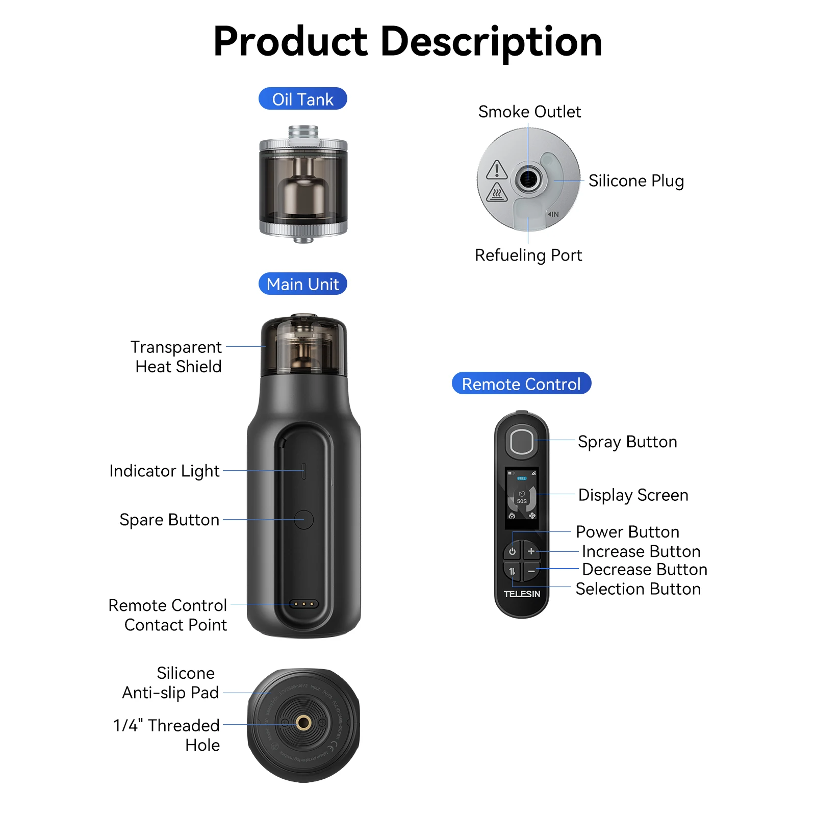 Rhomba Handheld Smoke Machine, Smoke Effect Machine-photography, Special Effects Props (Style 12