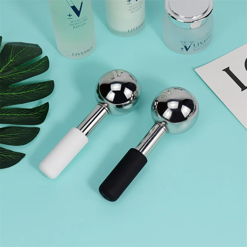 Beauty Ice Hockey Energy Beauty Crystal Ball Facial Cooling Ice Globes Water Wave Face and Eye Massage Skin Care 3