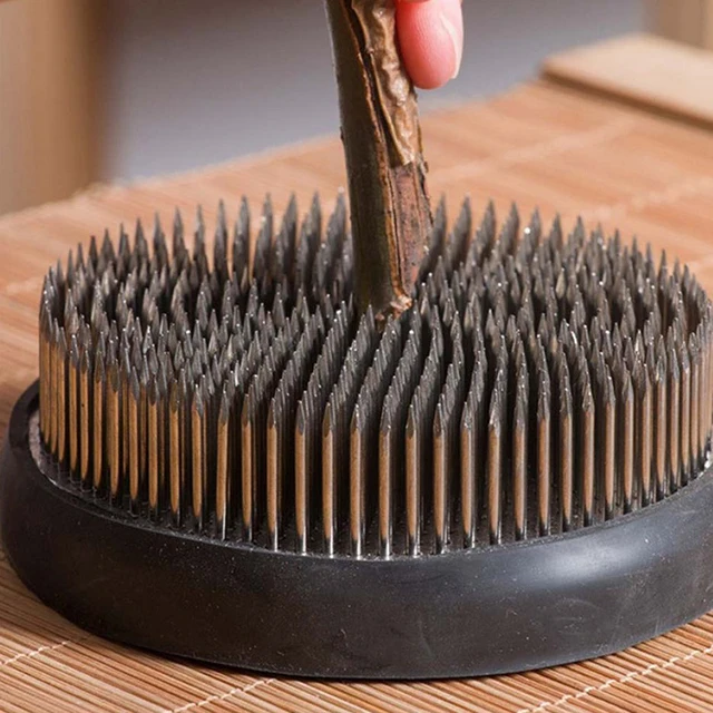 Fém Virág Elrendezés Pin Japán Kenzans Kenzan Tű Virágbázis Tartó Tüskés Béka Rögzített Szerszámok - Image 6