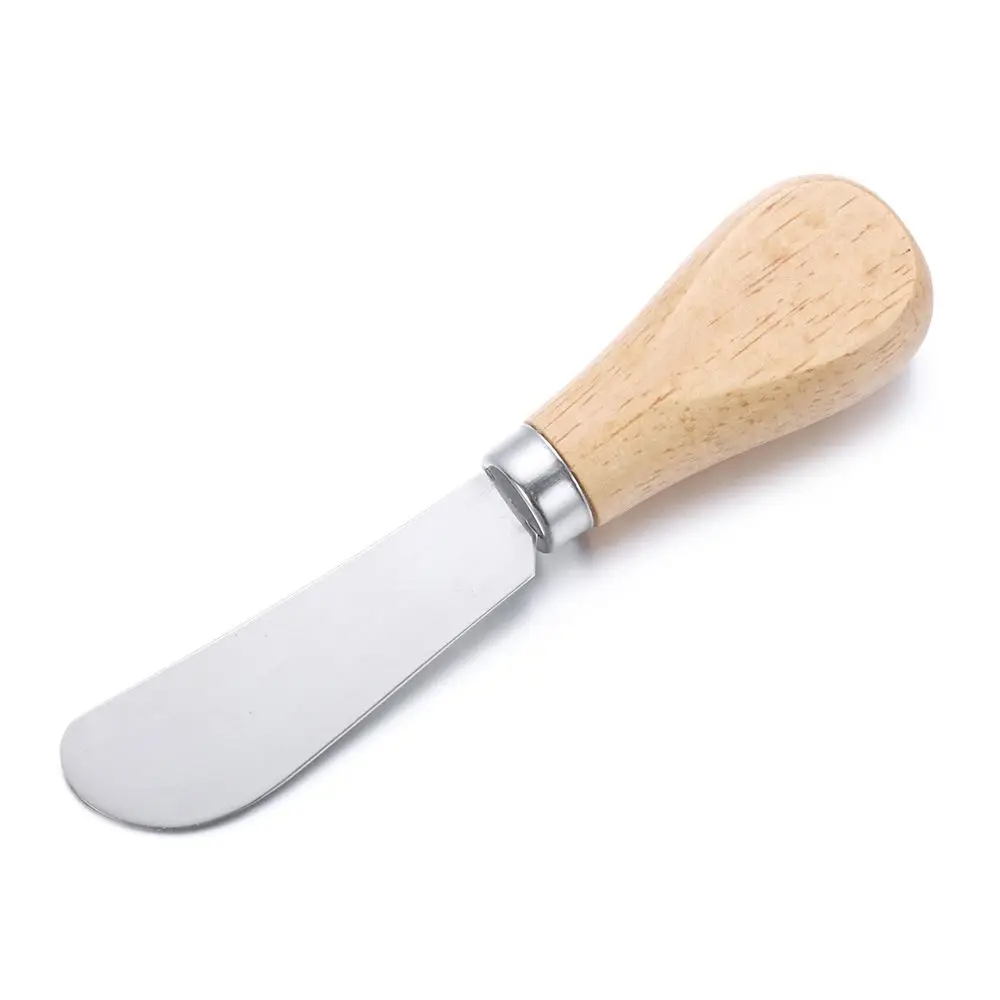 Butter Knife 5 Inch Jam Spreader Cheese Utensils Wooden Handle Knives Spread Cream Spatula Butter Knife Baking Tools