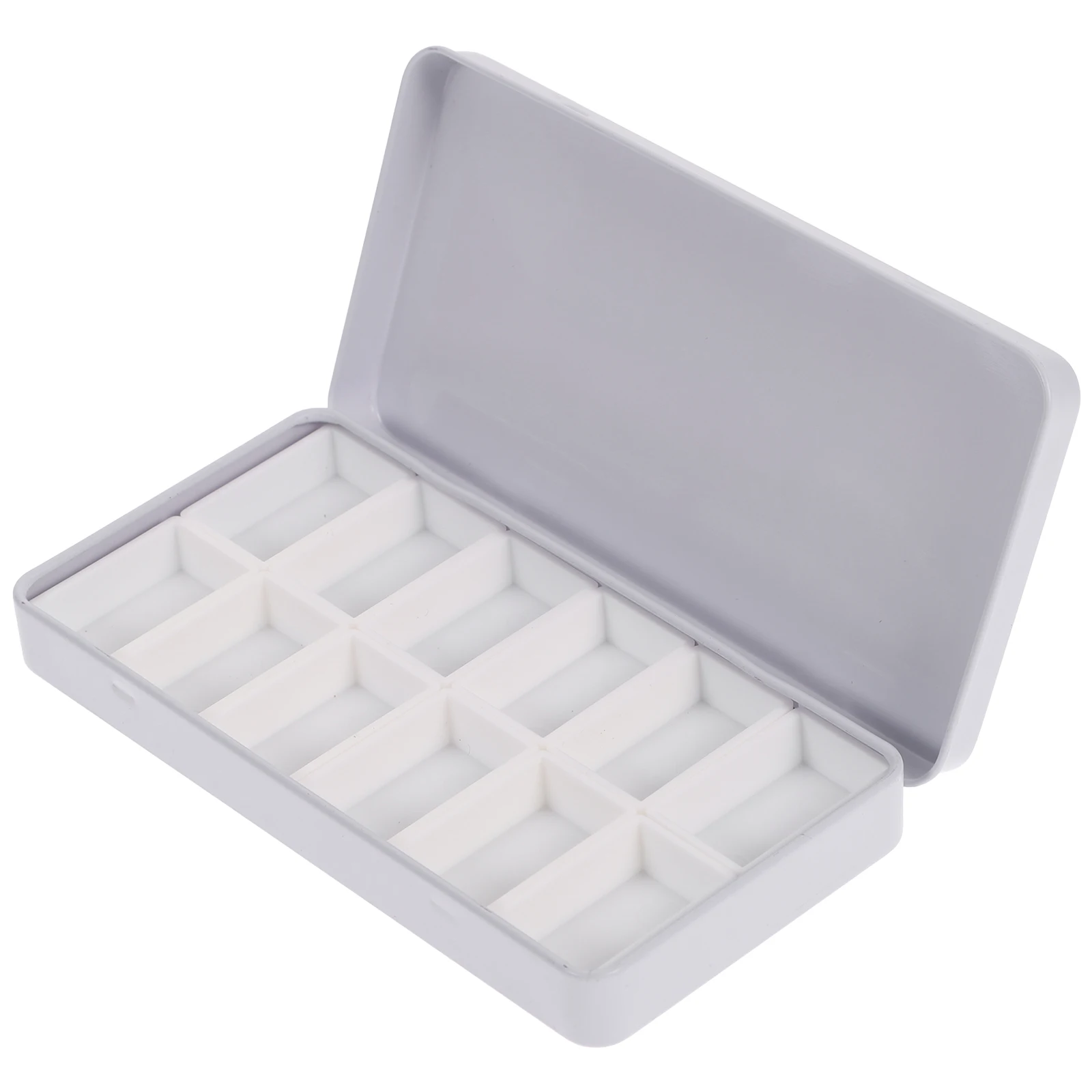 Empty Watercolor Paint Grid Pans Acrylic Oil Paints Tray Iron Storage Box Artists Palette Art Supplies paint tray color palette watercolor palette watercolor paint pans paint pots 12/21/24/45 Grids