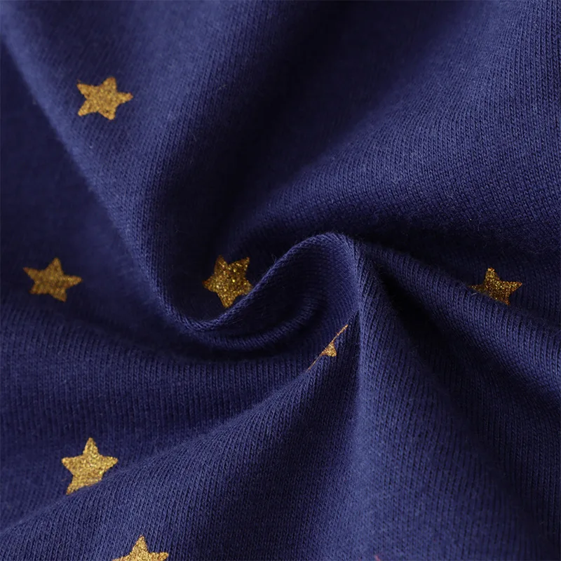 New Year Party Dress Hallowee Kids Dress Baby Girls Long Sleeves Christmas Deers Cotton Santa Claus Casual Clothes