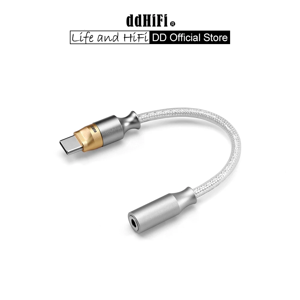 DD ddHiFi TC35CM2 USB-C to 3.5mm Hi-Res DAC & AMP Cable High-Fidelity Lossless Decoding Adapter Cable, Up to PCM 32bit/384kHz dac cables